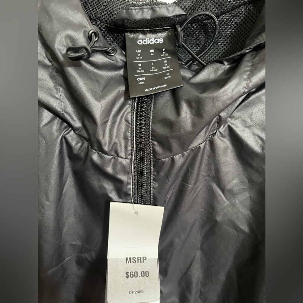 Adidas Women's Essentials Linear Windbreaker Jacket - Picture 3 of 9